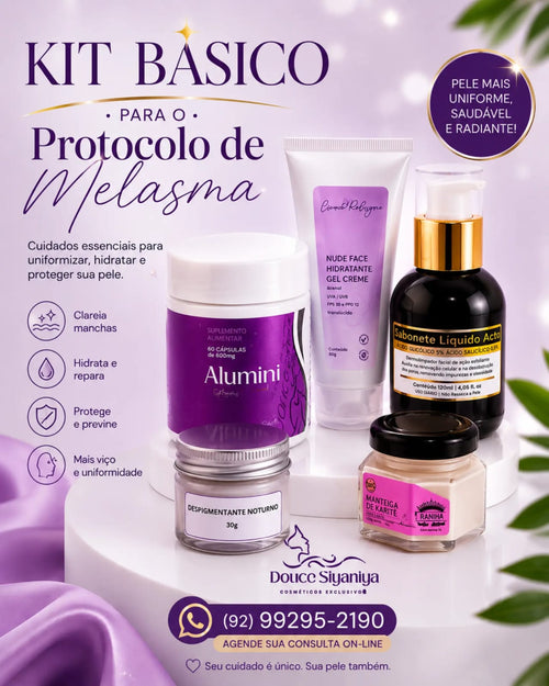 kit basico para o protoco de melasma