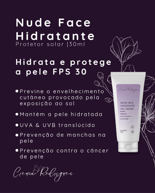 Hidratante Nude Face Protetor Solar