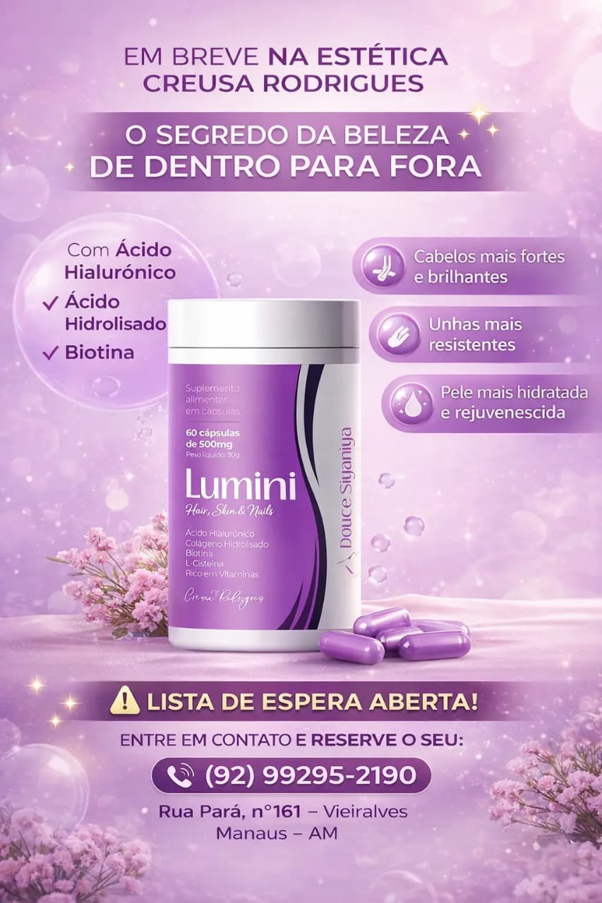 Suplemento com acido hialurônico e colàgeno